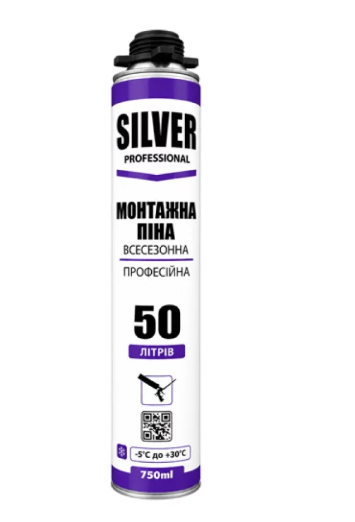 Піна монтажна SILVER 50 професійна 750 мл